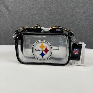 Pittsburgh Steelers NFL Clear Crossbody Bag FOCO Stadium Approved Steel City